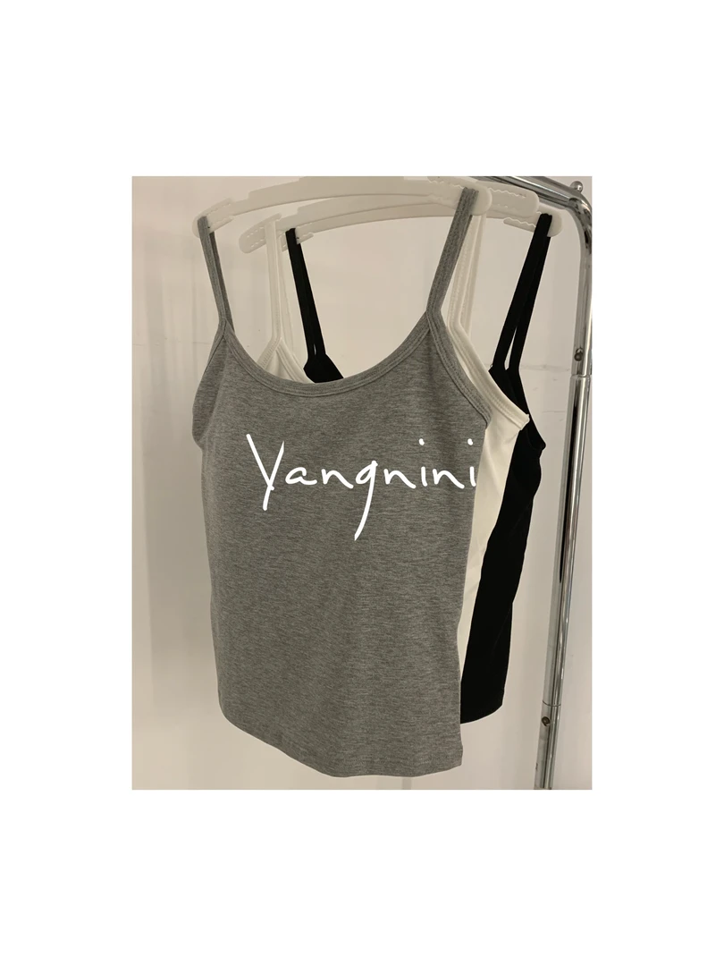 NiNi｜好久不见宠粉背心｜自带胸垫 韩系U型露背吊带背心