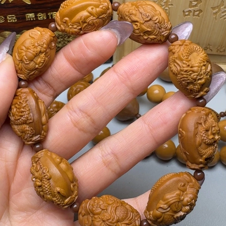手串/手链橄榄核九龙财神