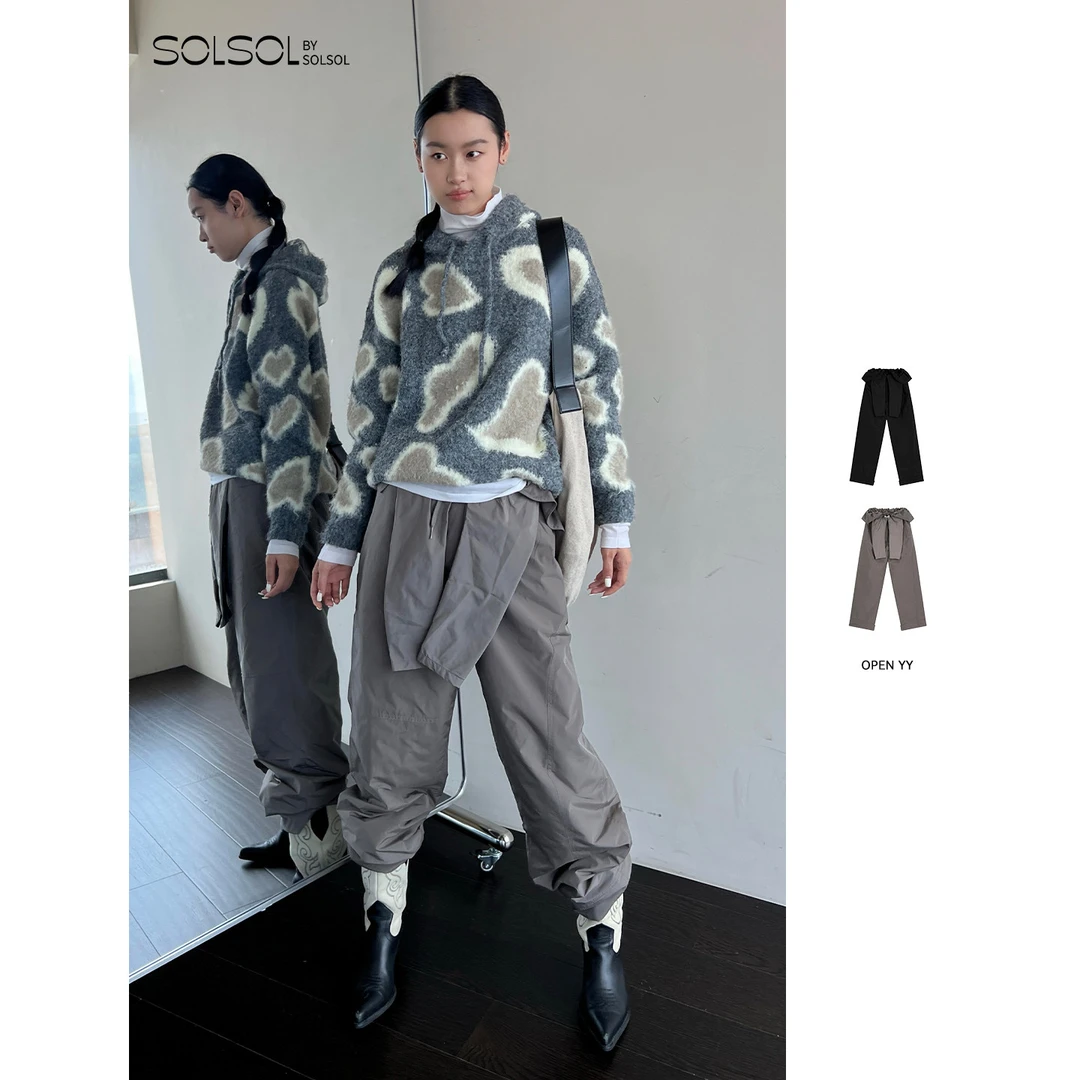 OPEN YY 设计师品牌 25秋冬 花苞腰头休闲裤 SOLSOL买手店