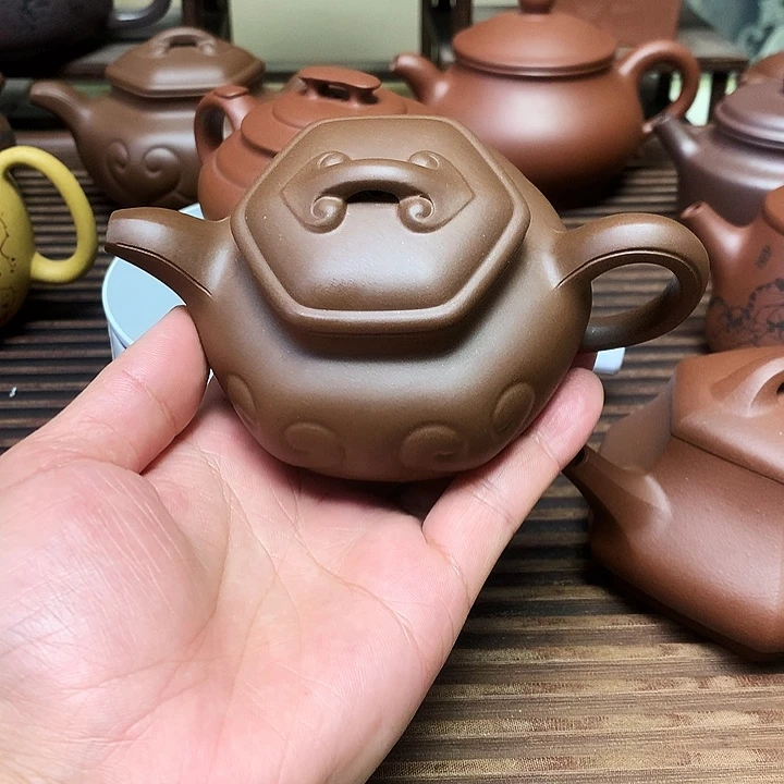 茶壶紫砂如意壶容量270毫升原来紫泥