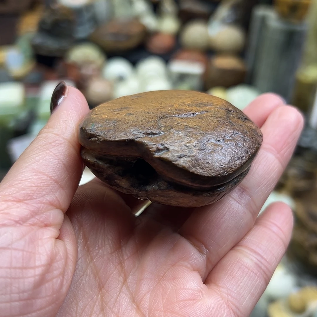 岫岩河磨玉（透闪石质玉）未镶嵌颈饰河磨玉老皮富甲