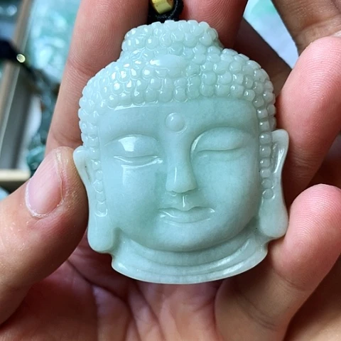 颈饰未镶嵌翡翠福豆豆珠宝翡翠颈饰