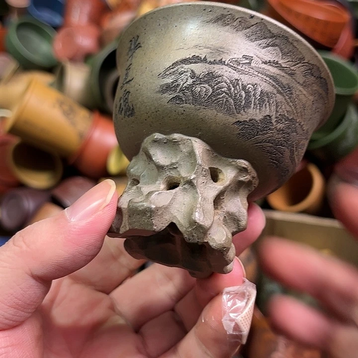 紫砂茶杯全手工紫砂主人杯