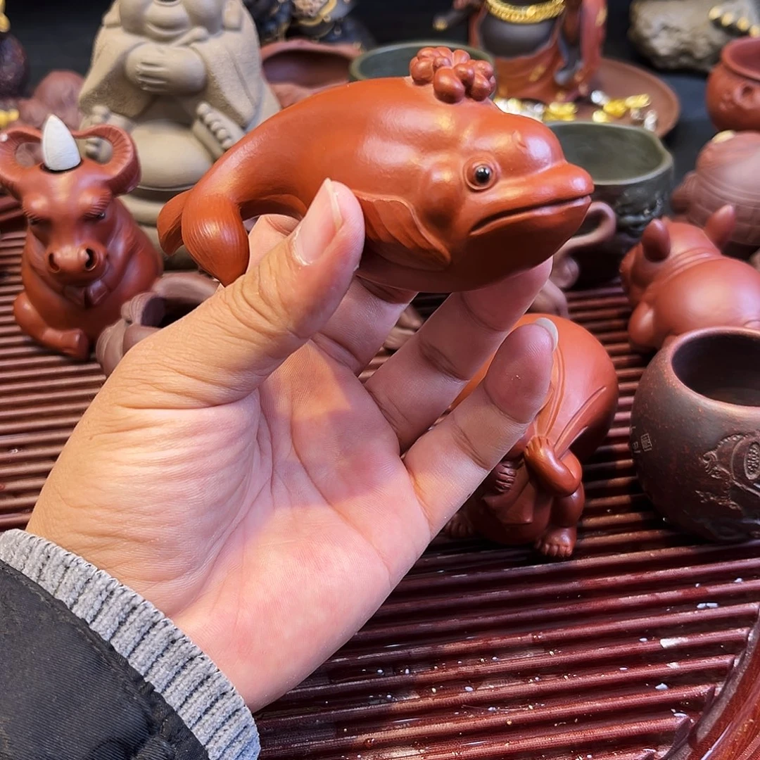 紫砂茶杯高端紫砂雕塑茶宠