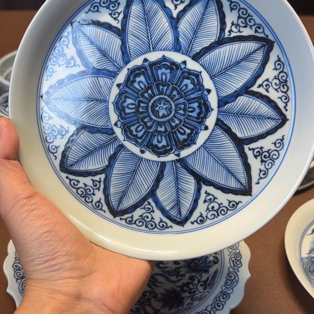 瓷片景德镇手绘茶具微瑕