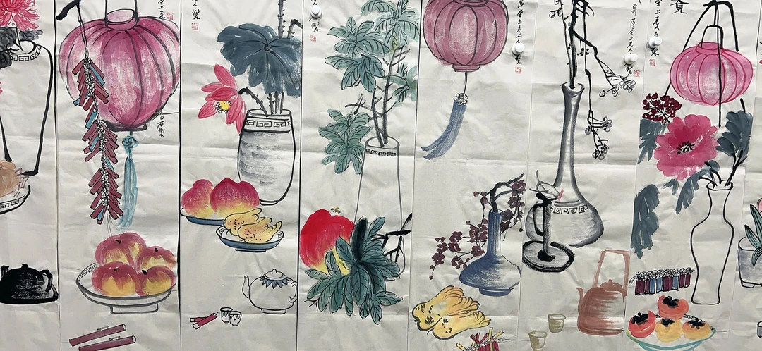 【四季】精品八条屏装饰画通用链接