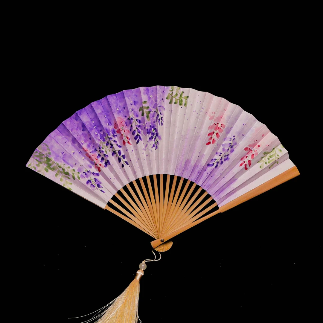 《春有约花不误》7寸女扇书法中式国潮艺术个性扇子折扇-带礼盒文创