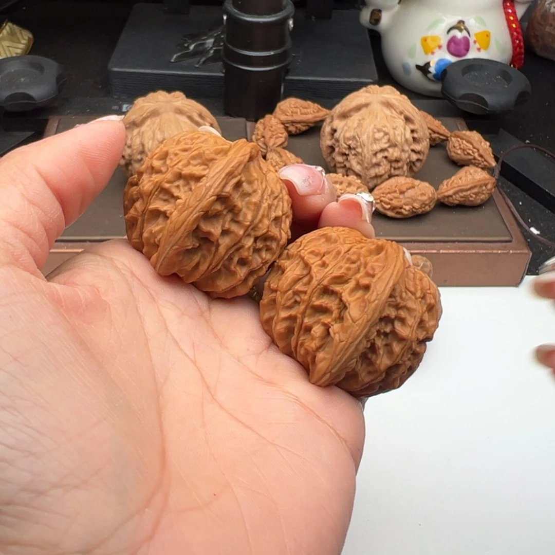 文玩核桃把件磨盘42