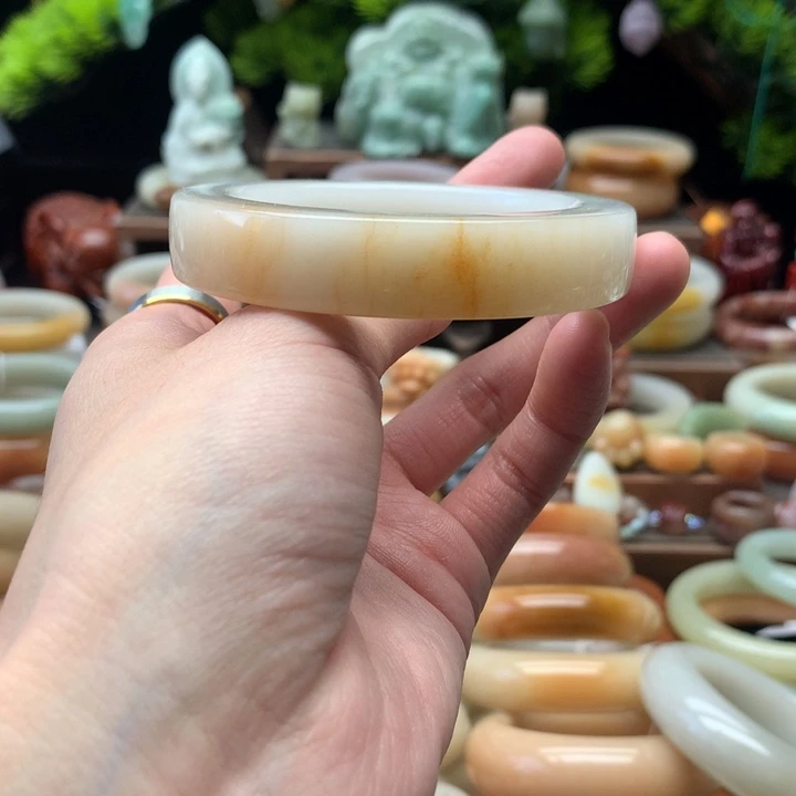 查罗石合金手镯（开口镯）54