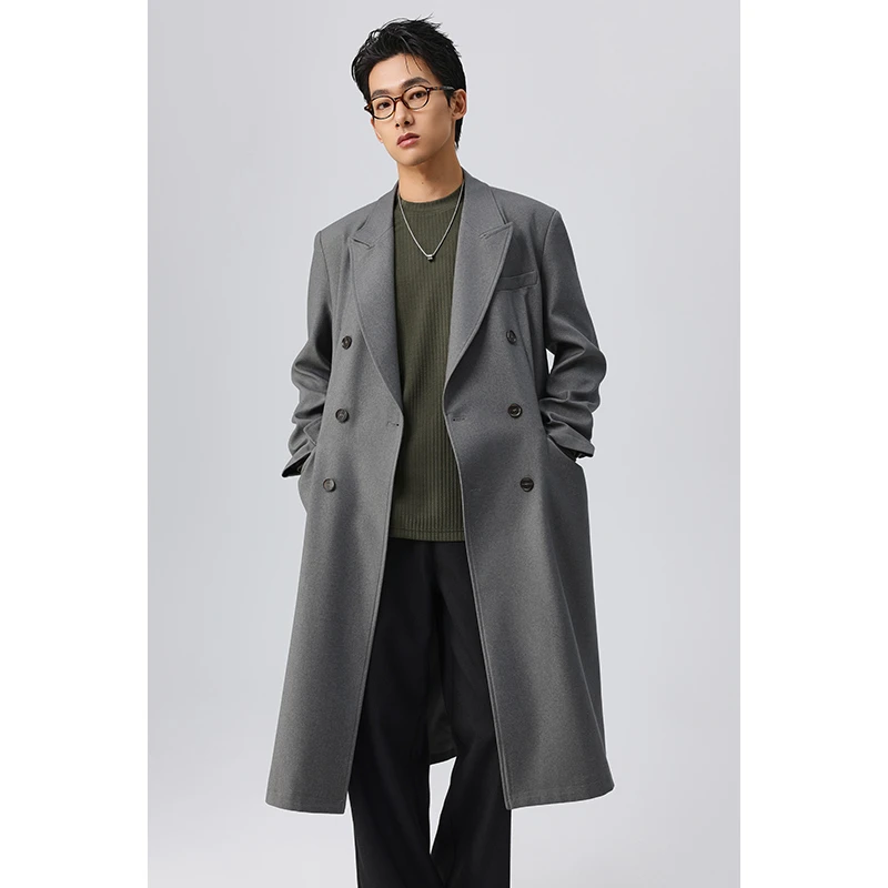 【挺阔抗皱】春季新款男士风衣休闲时尚百搭潮流宽松英伦风外套男