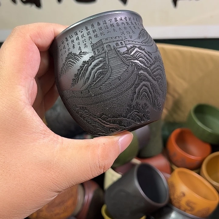 茶杯紫砂全手工紫砂主人杯