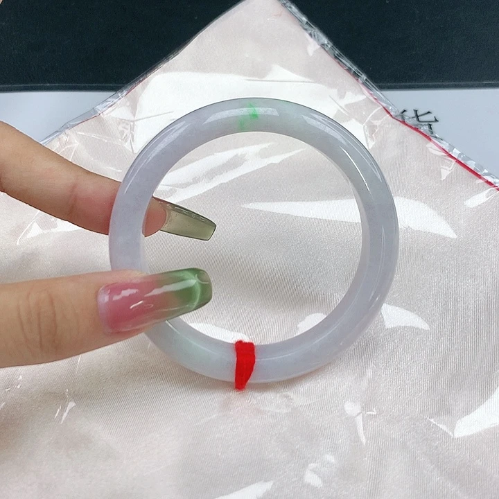 翡翠未镶嵌手镯圈54，04173