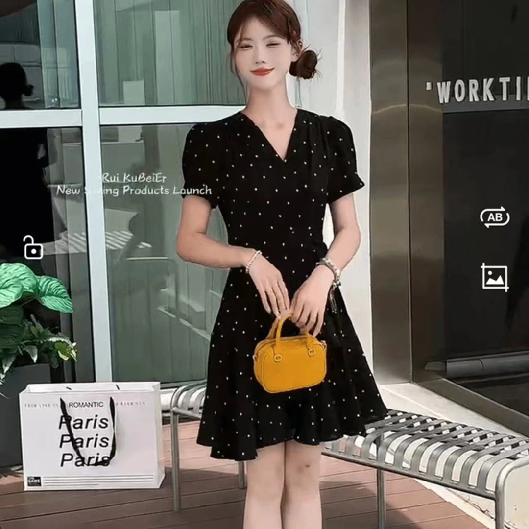 欧洲站同款时尚气质女人味连衣裙906款