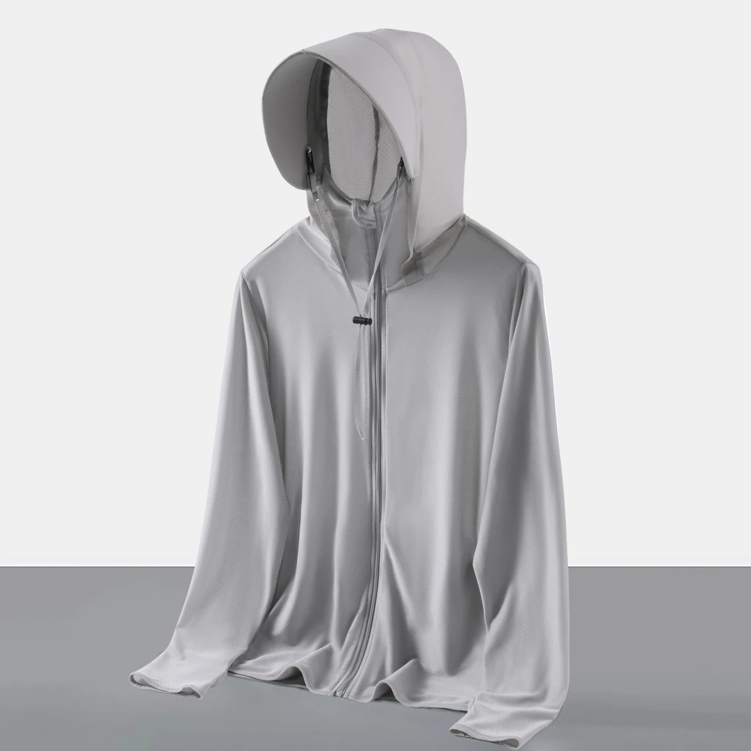 冰丝网眼衣男女夏季新款防紫外线户外运动钓鱼防晒服