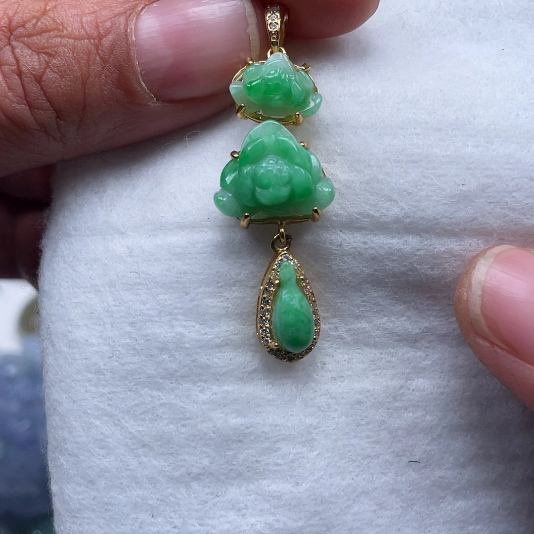 颈饰未镶嵌翡翠翡玉缘翡翠