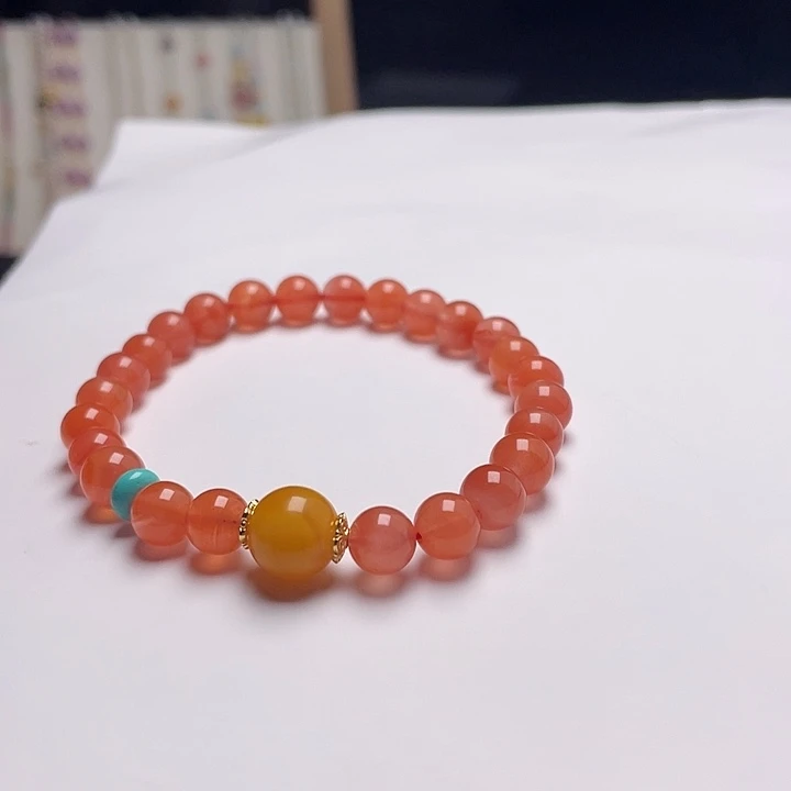 蜜蜡未镶嵌裸石手串