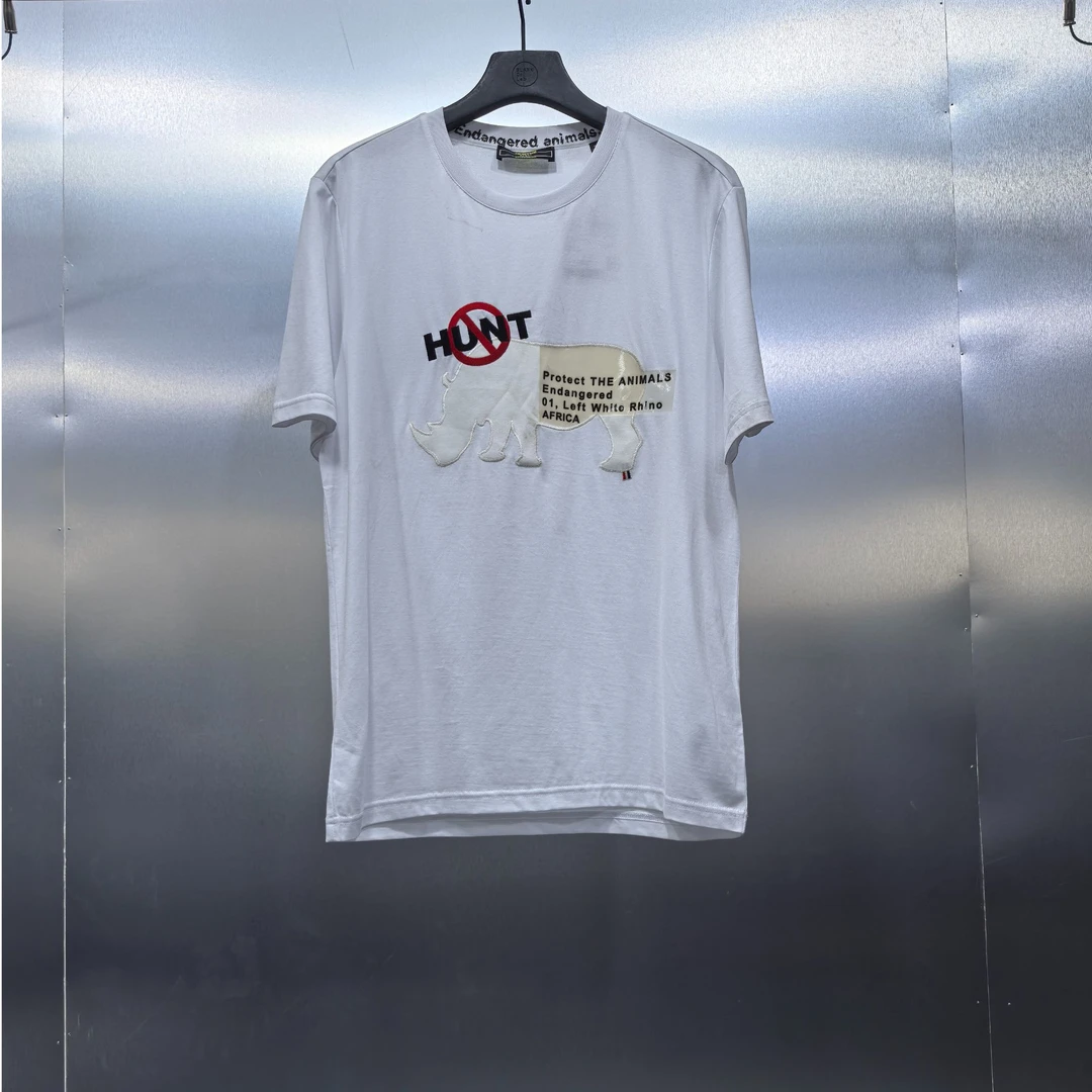 Y-5-62934-GX夏季正面犀牛印花时尚圆领半袖