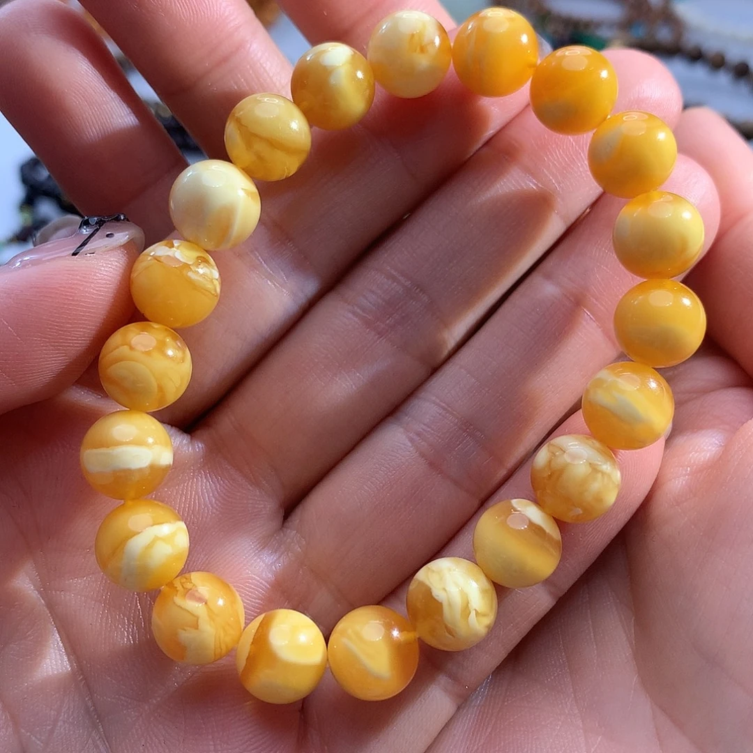 蜜蜡未镶嵌手串蜜蜡手串