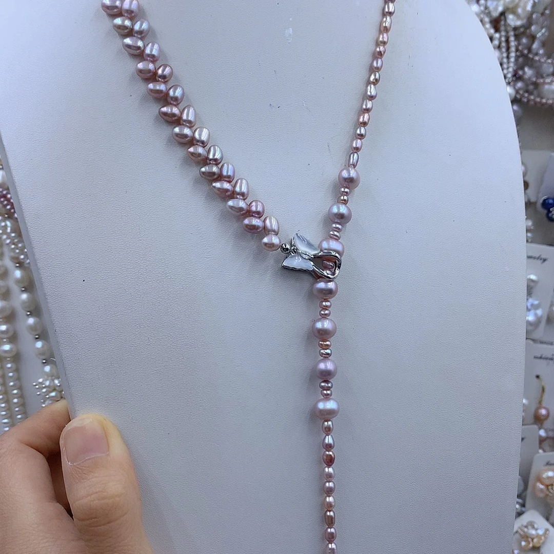 远***念银S925镶嵌项链耳饰淡水珍珠