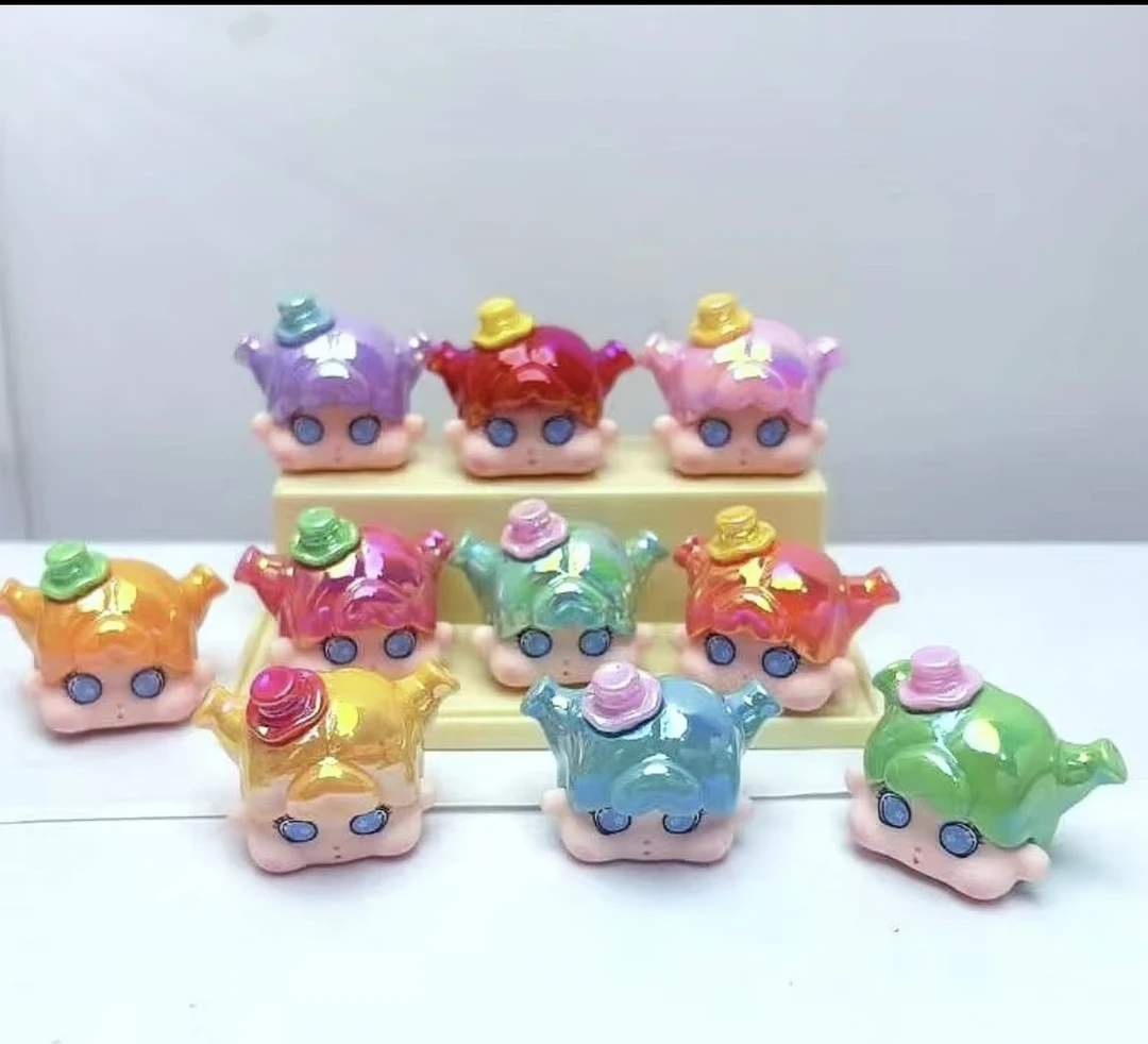 【九宫格】新款电镀QQ女孩树脂摆件