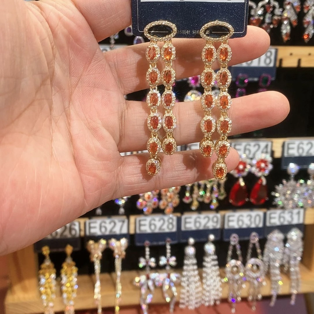 【闪购商品】纯铜925银锆石苦**泪