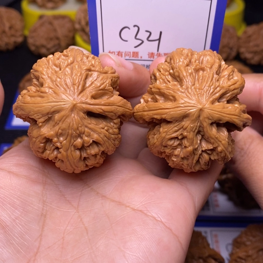 文玩核桃把件42粗筋c321