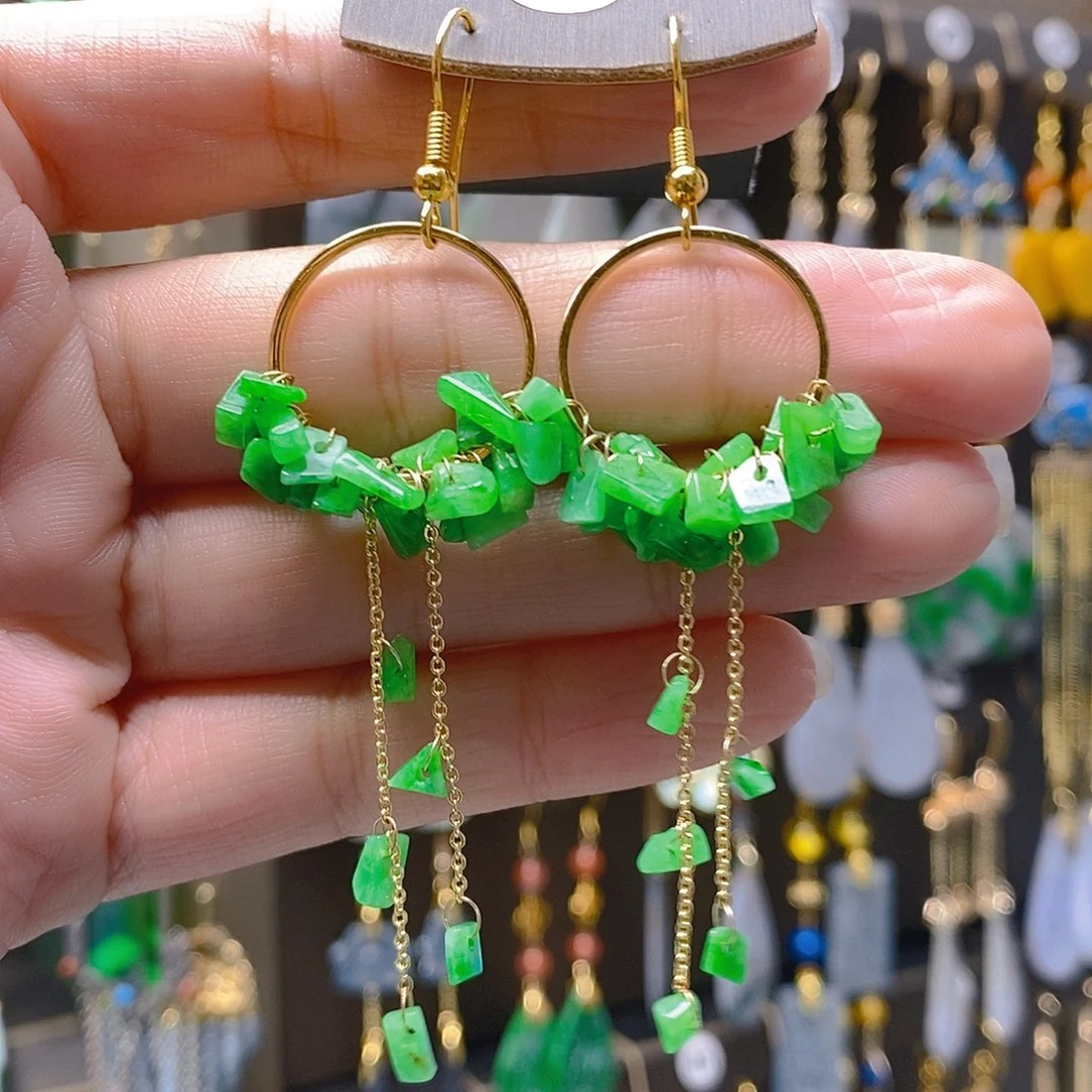 未镶嵌翡翠耳饰翡翠