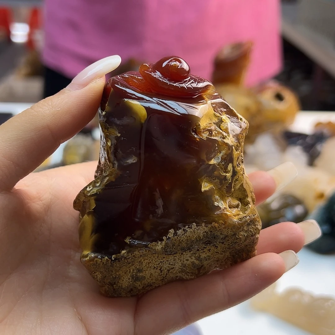 玛瑙/玉髓未镶嵌吊坠(不含链)