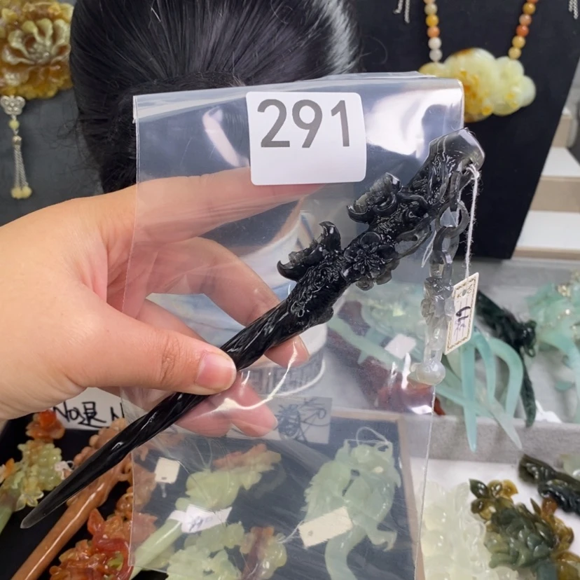 【闪购商品】岫玉发饰未镶嵌钟*卿