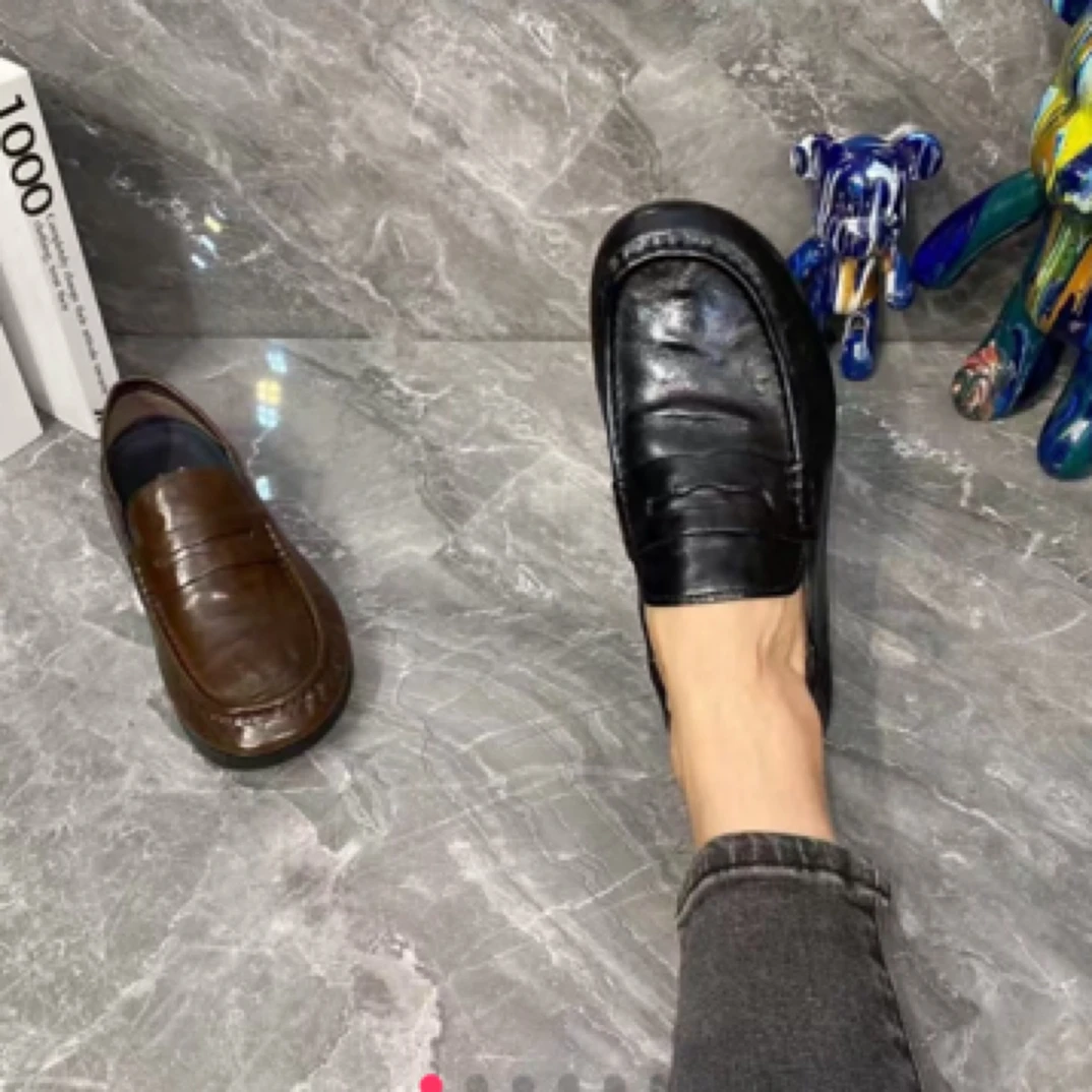 高端品质 纯皮时尚休闲豆豆鞋男鞋