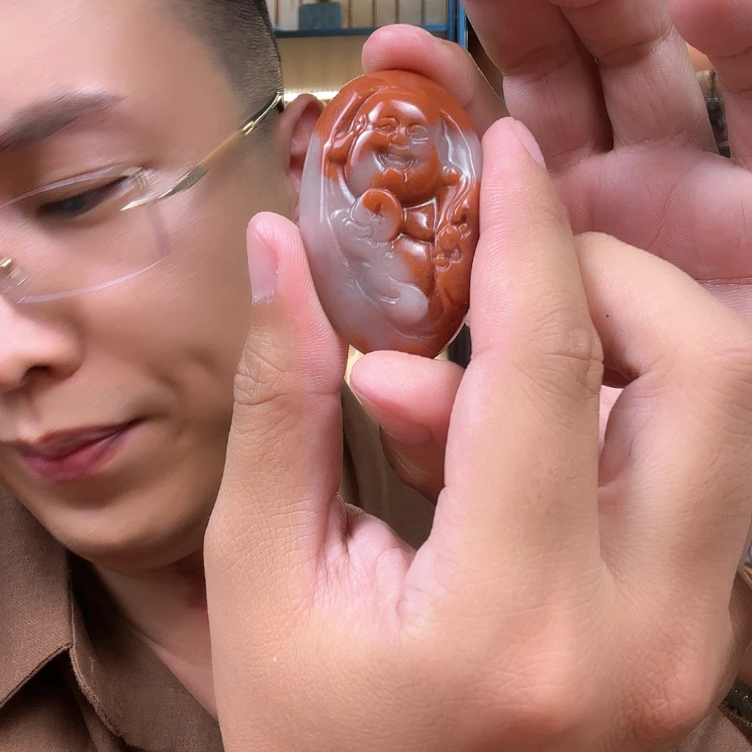 颈饰合金南红玛瑙