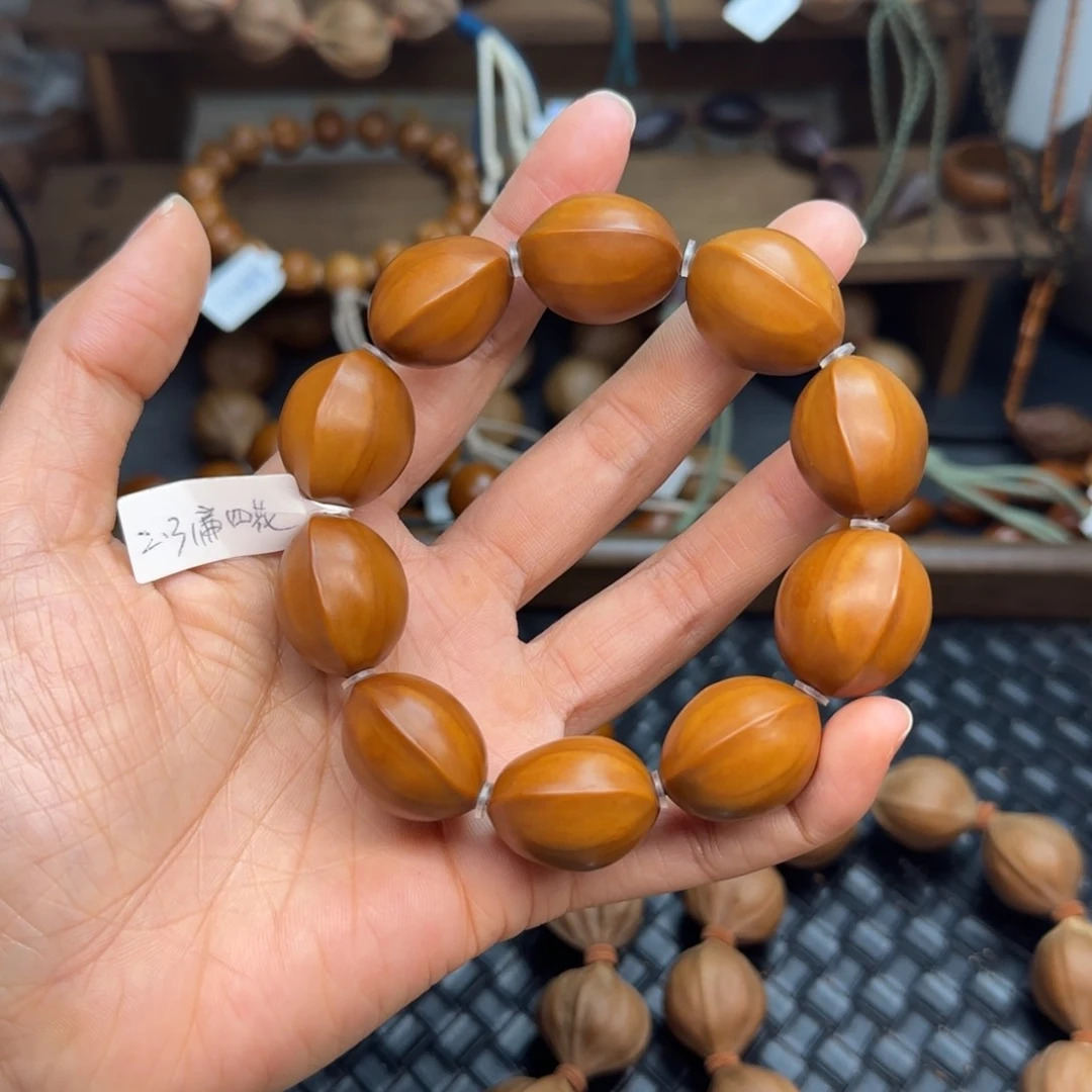 手串/手链橄榄核08。2.3扁四花
