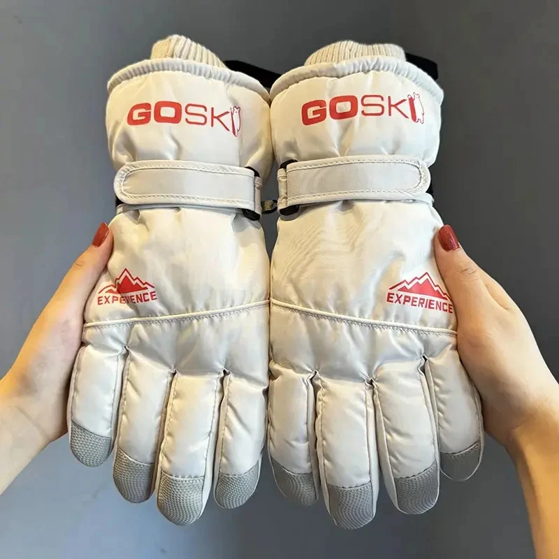 滑雪手套冬季加绒加厚保暖防寒防风款摩托车骑行手套户外装备用品