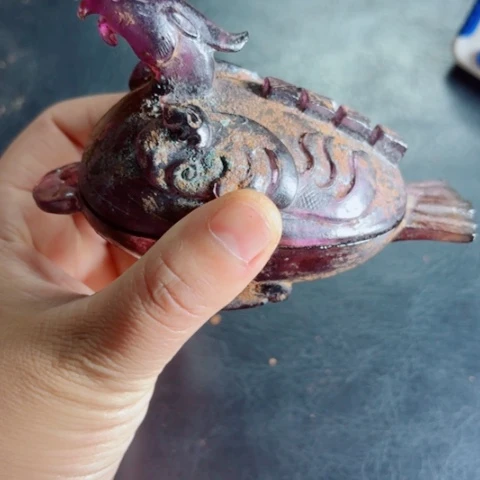 佬***人把件紫金钵盂菩提