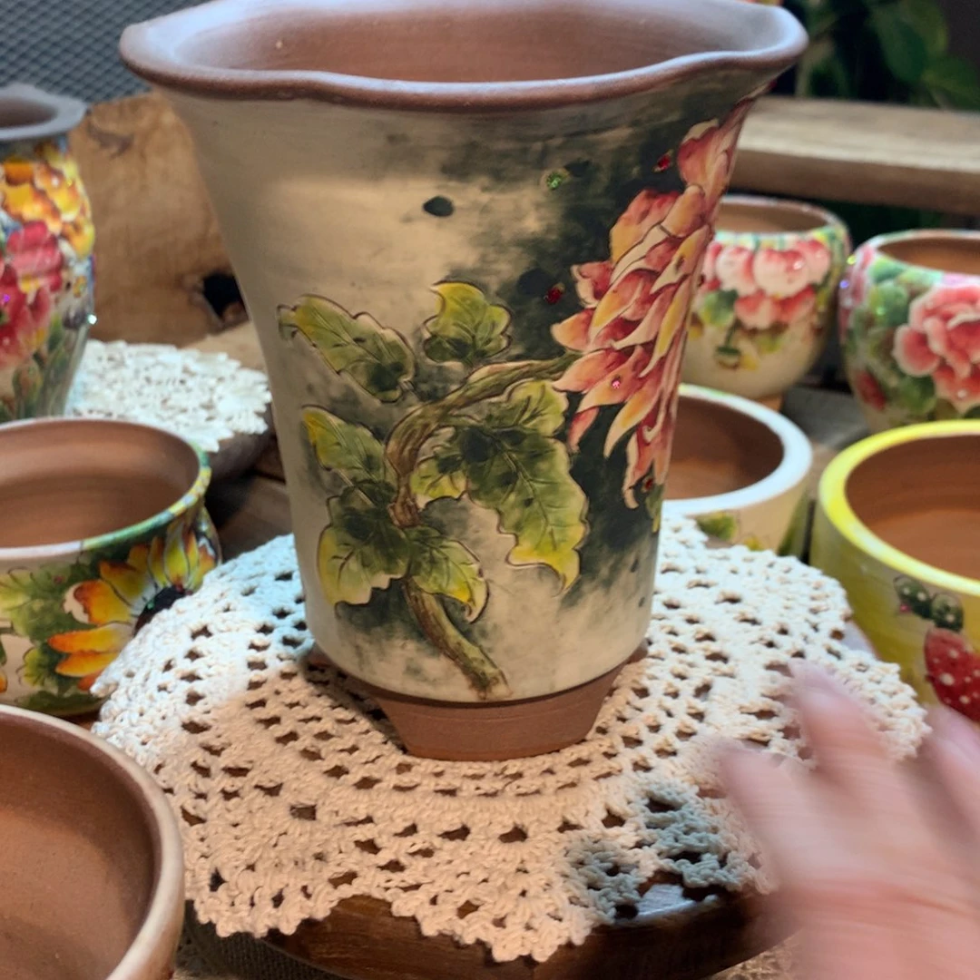 丁*花丁香花达翁多肉花盆