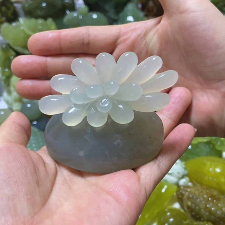 【闪购商品】未镶嵌蛇纹石玉把件