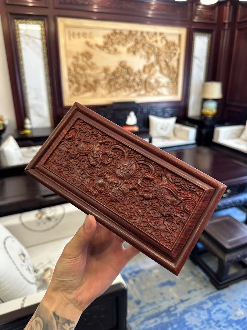 【八闽紫檀博物馆】雄狮收纳盒