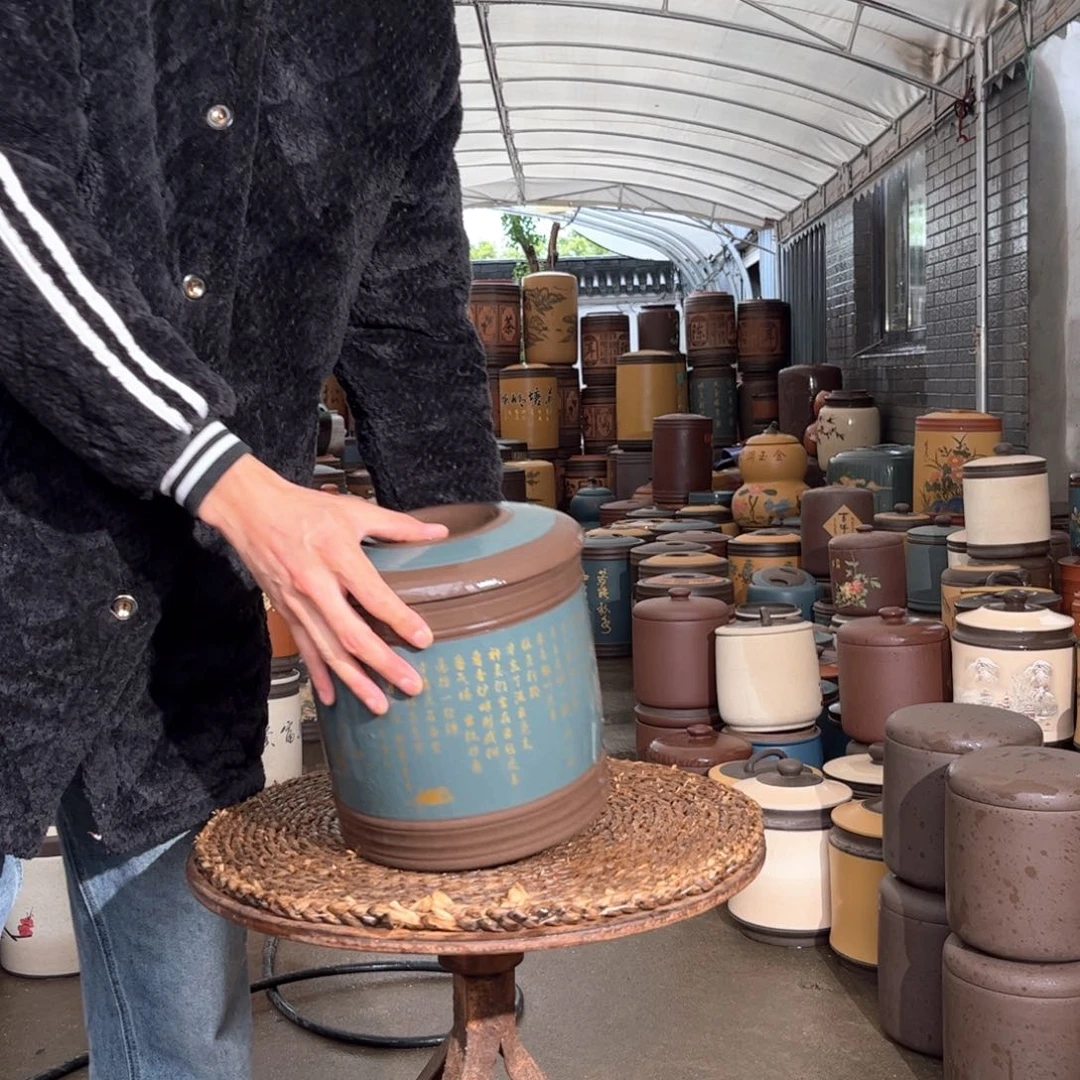 紫砂茶叶罐7 饼茶叶罐