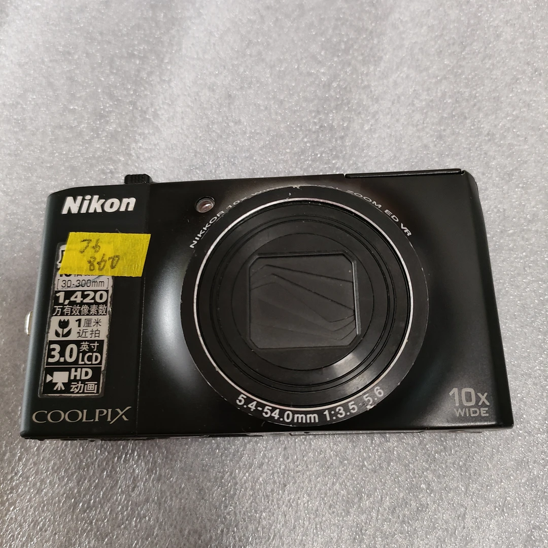 95新 Nikon/尼康 s8000 1420万像素10倍光变配件齐全No退换