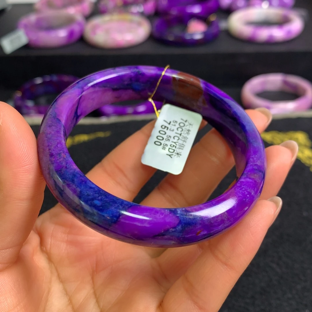 苏纪石（舒俱来）未镶嵌樱花幻彩手镯