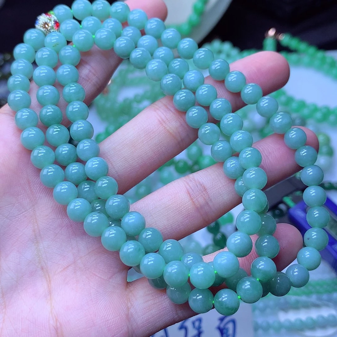 翡翠毛衣链未镶嵌7