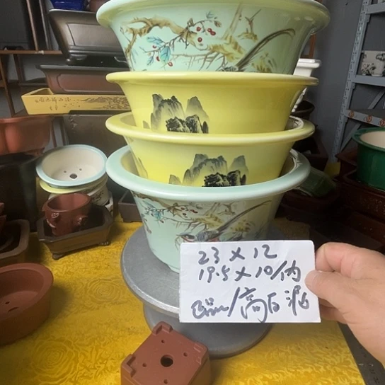 紫砂花瓶啊*丁紫砂花盆