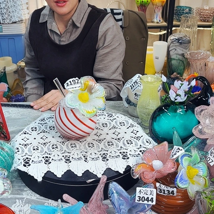 2192台花 给瓶 家悦琉璃工艺品不完美