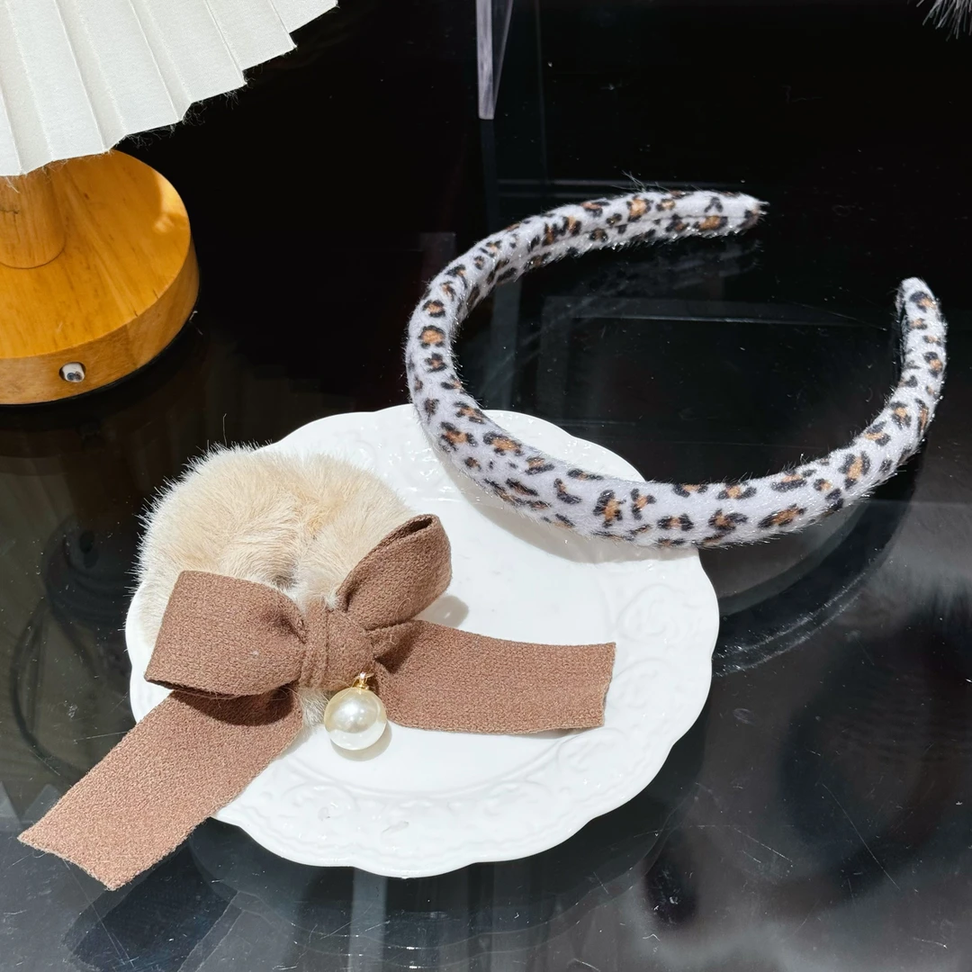 雏奇精选 灰色豹纹发箍组合 Z4