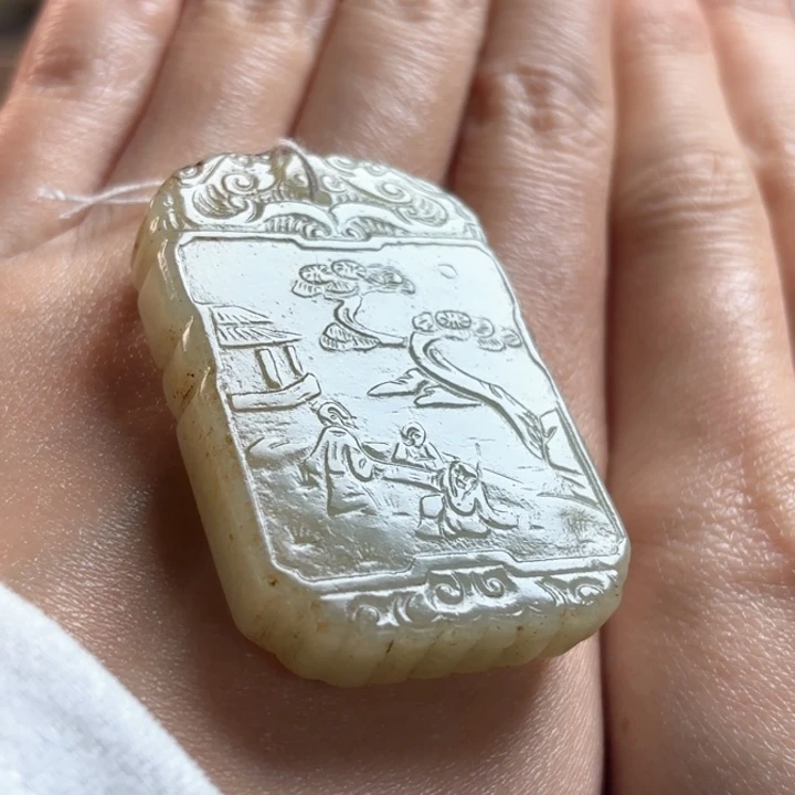 和田玉挂件未镶嵌石**九