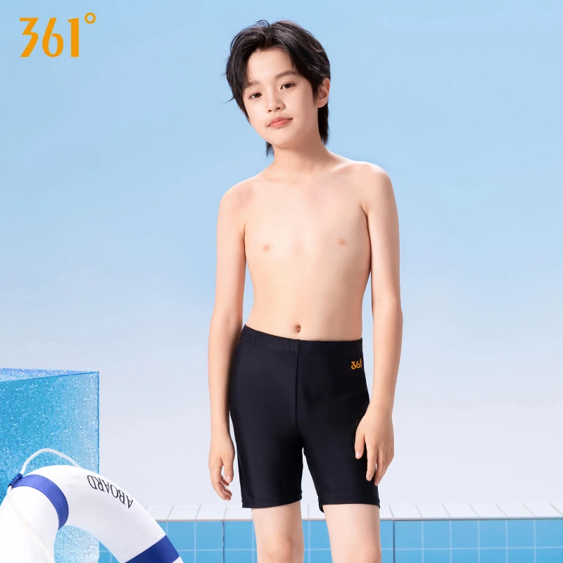 361°儿童泳裤25年新款男童训练儿童泳裤温泉平角游泳裤游泳装备
