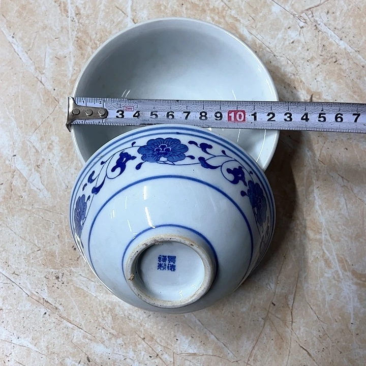 陶其他2个12.5厘米芙蓉花碗景德镇