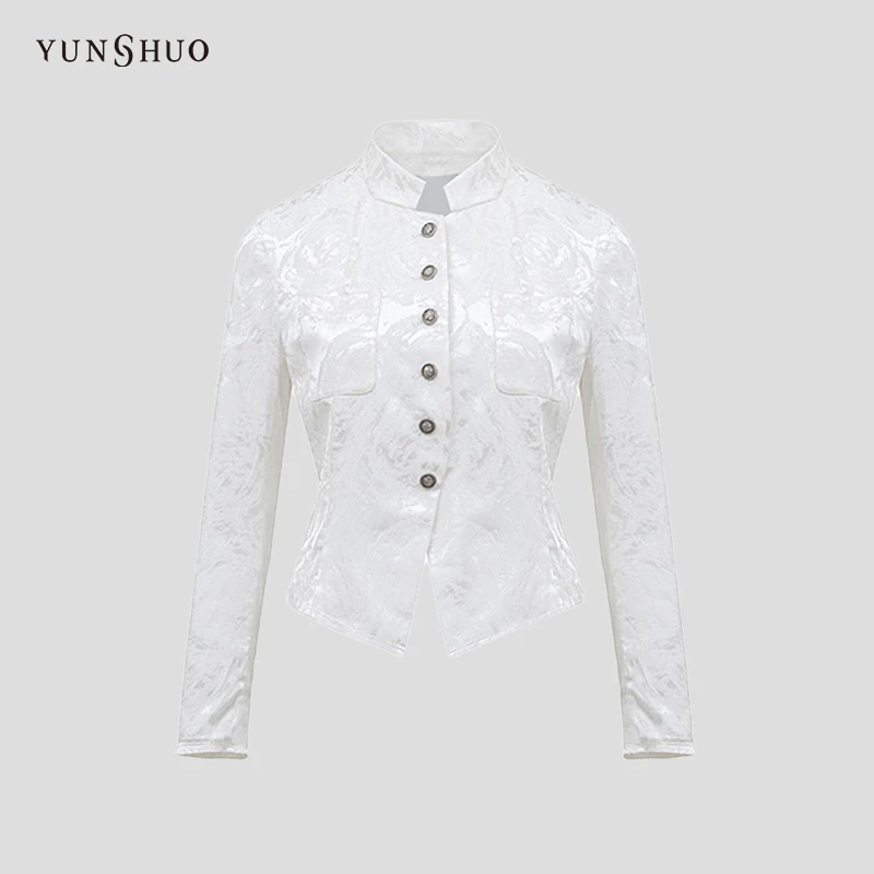 YUNSHUO 中国风短外套女2025春季新款时尚新中式上衣455422