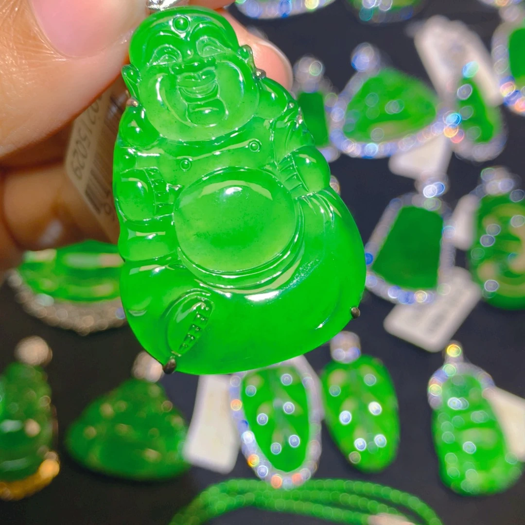 翡翠银S925镶嵌颈饰