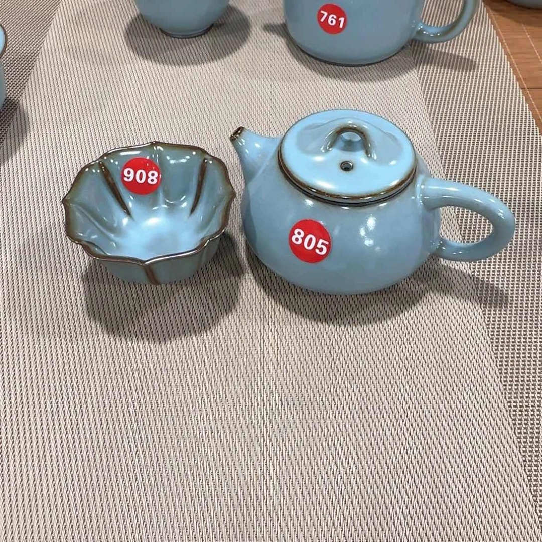 瓷片壶编号发货，小微瑕！
